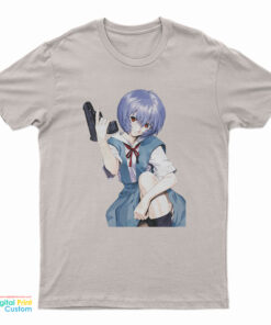 Rei Ayanami With A Gun T-Shirt