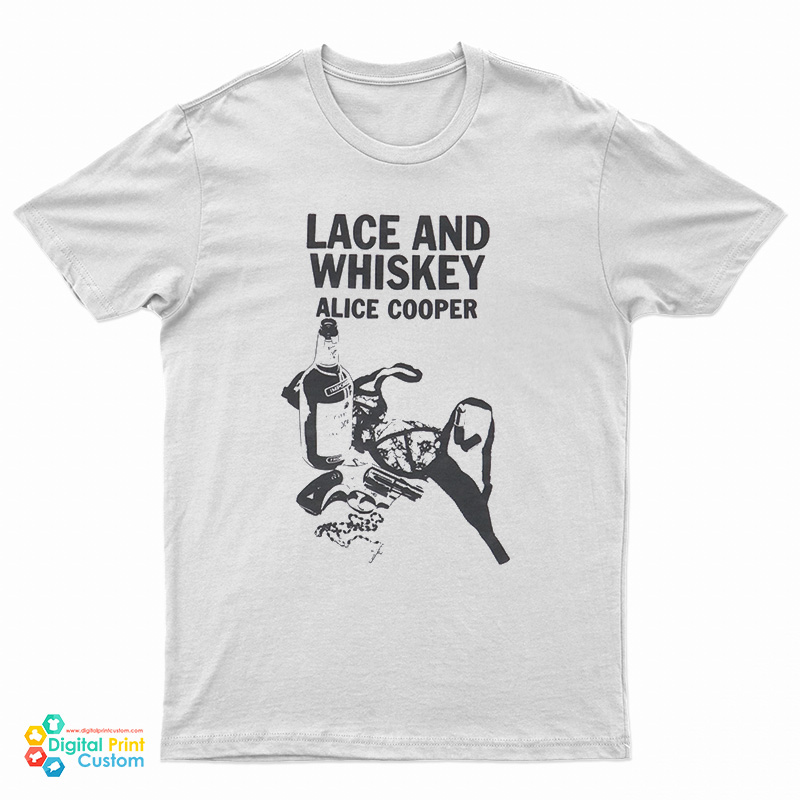 Vintage 1977 Alice Cooper Lace and Whiskey T-Shirt