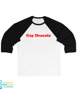 Mark Normand Gay Dracula 3/4 Sleeve Baseball T-Shirt