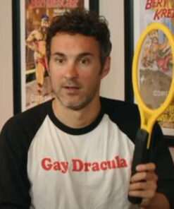 Mark Normand Gay Dracula 3/4 Sleeve Baseball T-Shirt