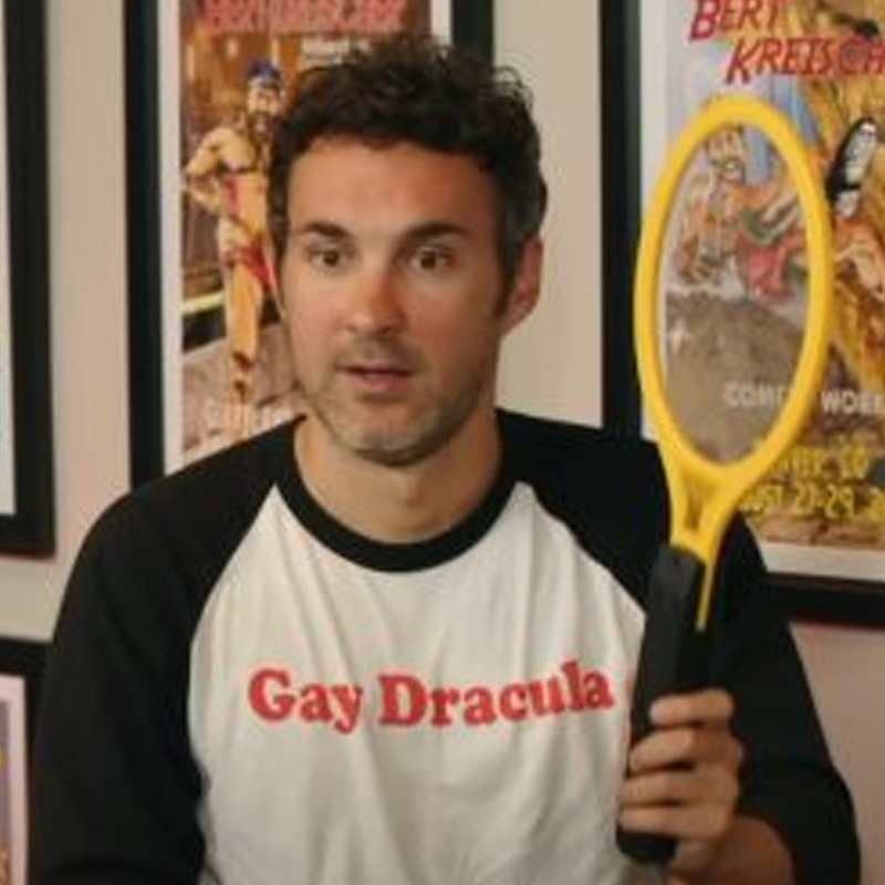 Mark Normand Gay Dracula 3/4 Sleeve Baseball T-Shirt