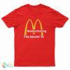 Masturbating I'm Lovin' It Logo Parody T-Shirt