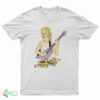 Girl Playing Guitar Tom Petty Cartoon T-Shirt