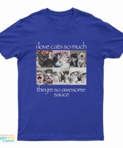 I Love Cats So Much Theyre So Awesome Sauce T-Shirt