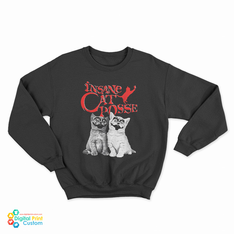 Insane Cat Posse Halloween Sweatshirt