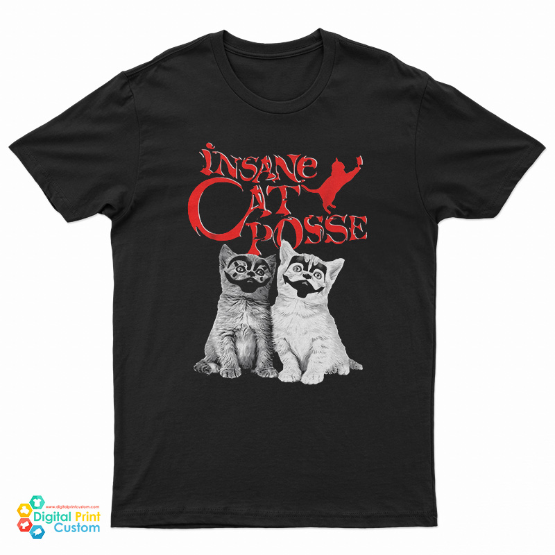 Insane Cat Posse Halloween T-Shirt