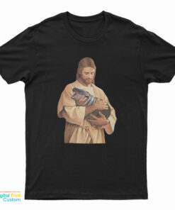 Jesus Moo Deng Meme T-Shirt