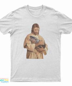 Jesus Moo Deng Meme T-Shirt