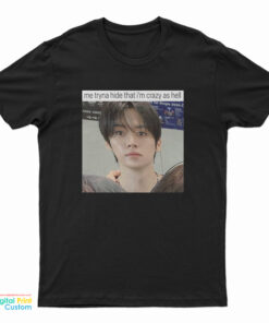 Lee Know Me Tryna Hide That I'm Crazy As Hell T-Shirt