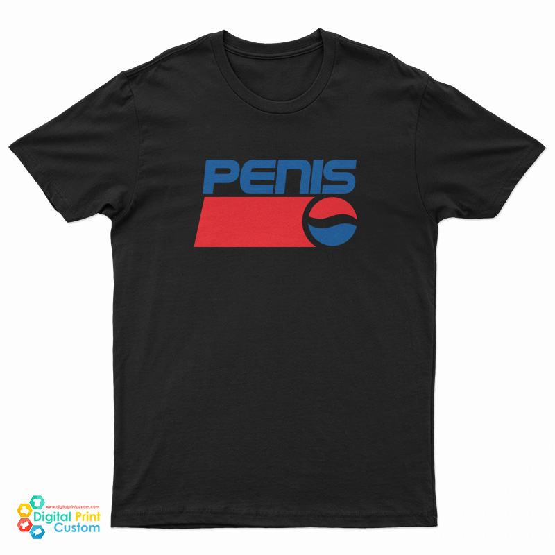 Penis Pepsi Logo Parody T-Shirt