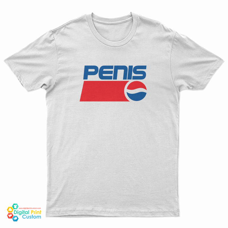 Penis Pepsi Logo Parody T-Shirt
