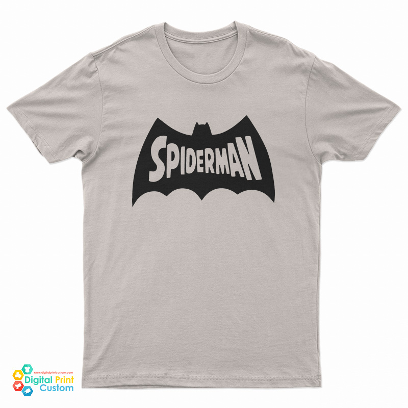 Spiderman Batman Logo Parody T-Shirt