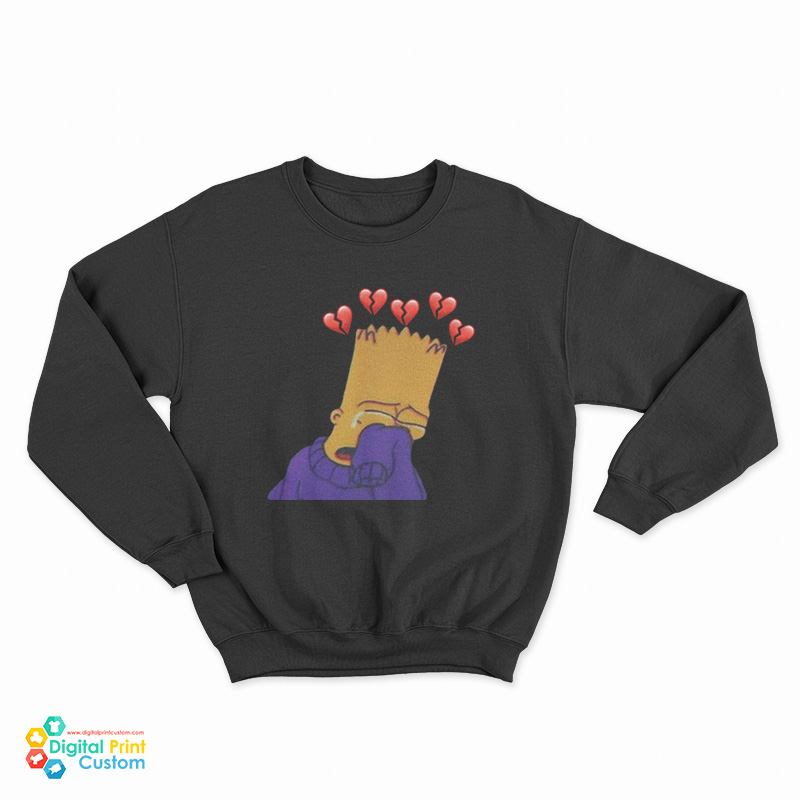 Bart Simpson Sad Sweatshirt