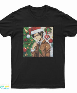 Eren Yeager Christmas Attack On Titan Anime T-Shirt