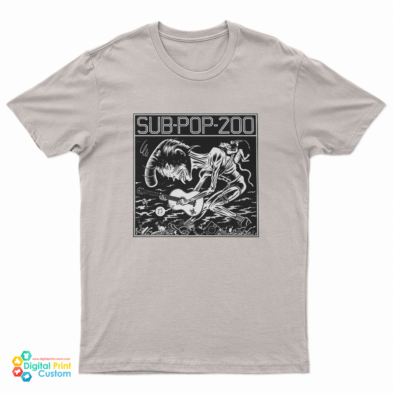 vintage sub pop Tシャツ NIRVANA  cobain Vintage REPRINT Nirvana Sub Pop Faded Lg Brockum Tag Faded Tee