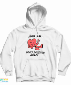 Love Is What's Happening Baby Heart Hoodie
