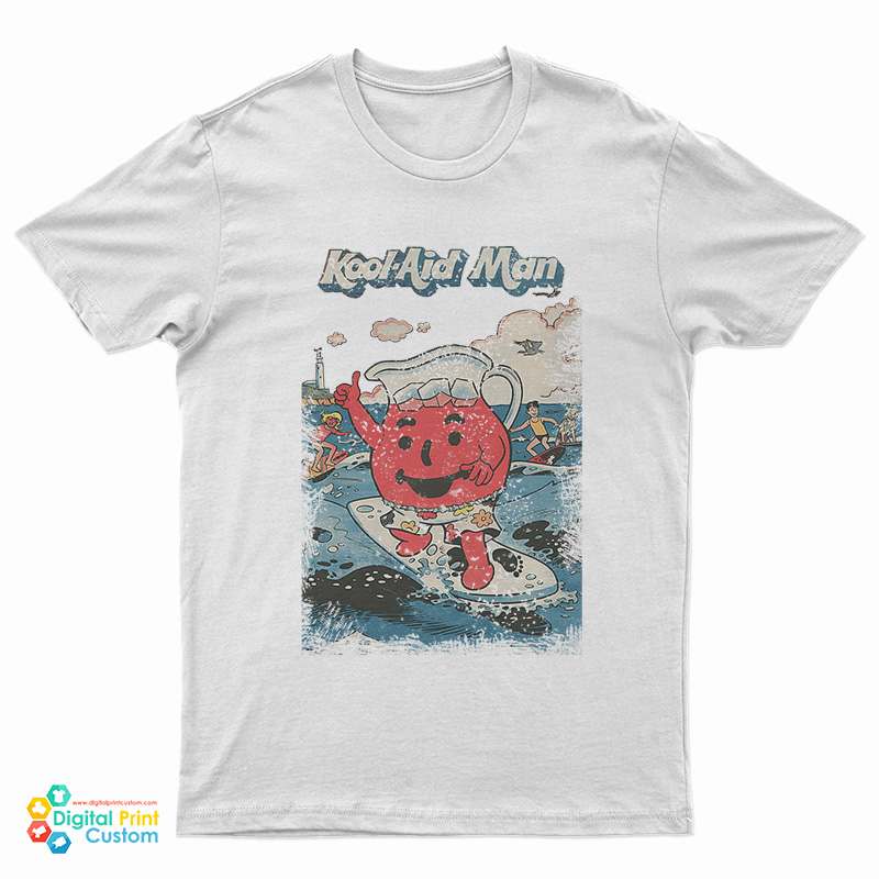 Surfing Kool-Aid Man Retro 80s T-Shirt
