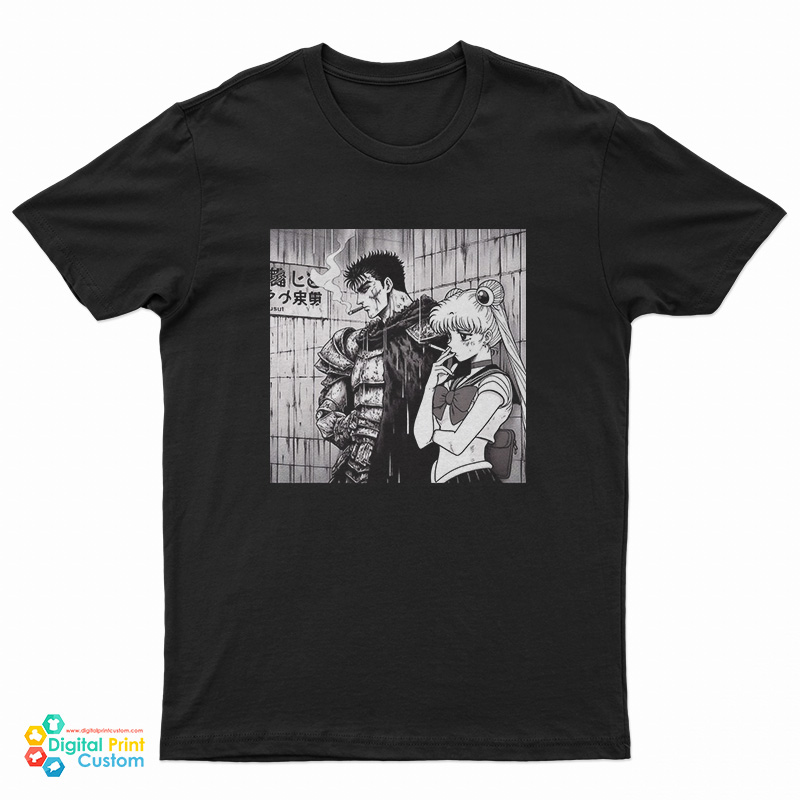 Berserk Sailor Moon Smoking T-Shirt