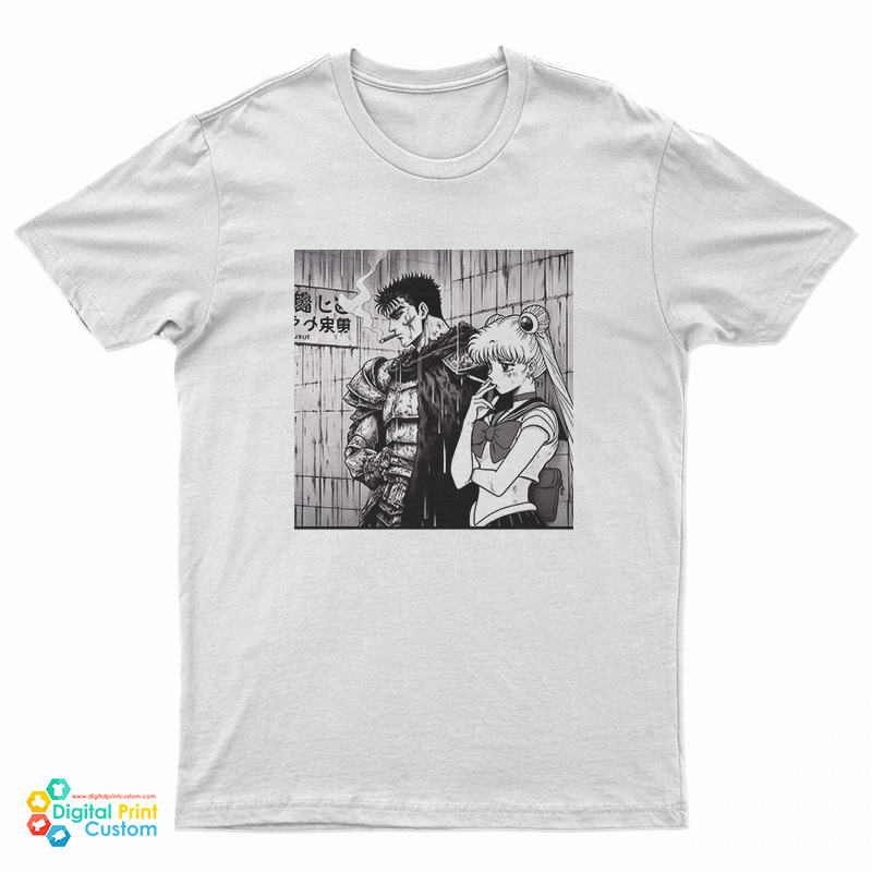 Berserk Sailor Moon Smoking T-Shirt