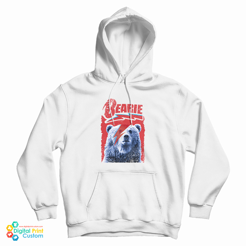 Bowie Ziggy Stardust Bear Hoodie
