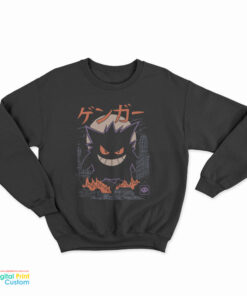 Gengar Dark Ghost Kaiju Japanese Anime Sweatshirt