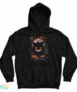 Gengar Dark Ghost Kaiju Japanese Anime Hoodie