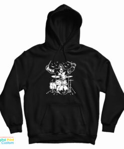 King Kong Playing Drums Hoodie