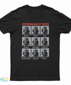 Star Wars Expressions Of Vader T-Shirt