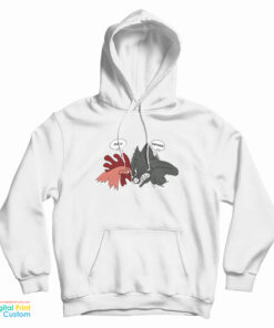 Vintage Pussy Vs Chicken Single Stitch Hoodie