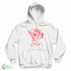 Cupid Don’t Care Middle Finger Smoking Drink Wine Hoodie