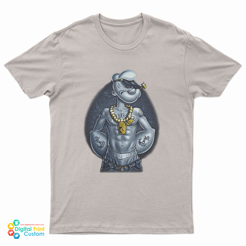 Popeye The Sailor Man Gangster Thug T-Shirt