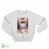 Sexy Girl Lips Attitude Funny Sweatshirt
