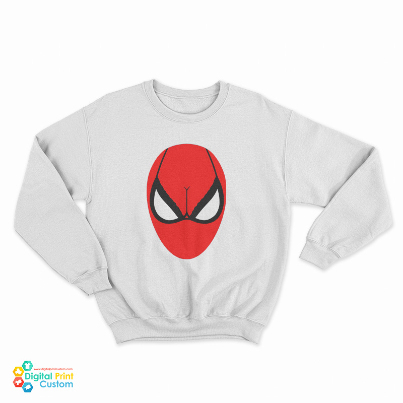 Spider-Man Head Breast Parody Sweatshirt
