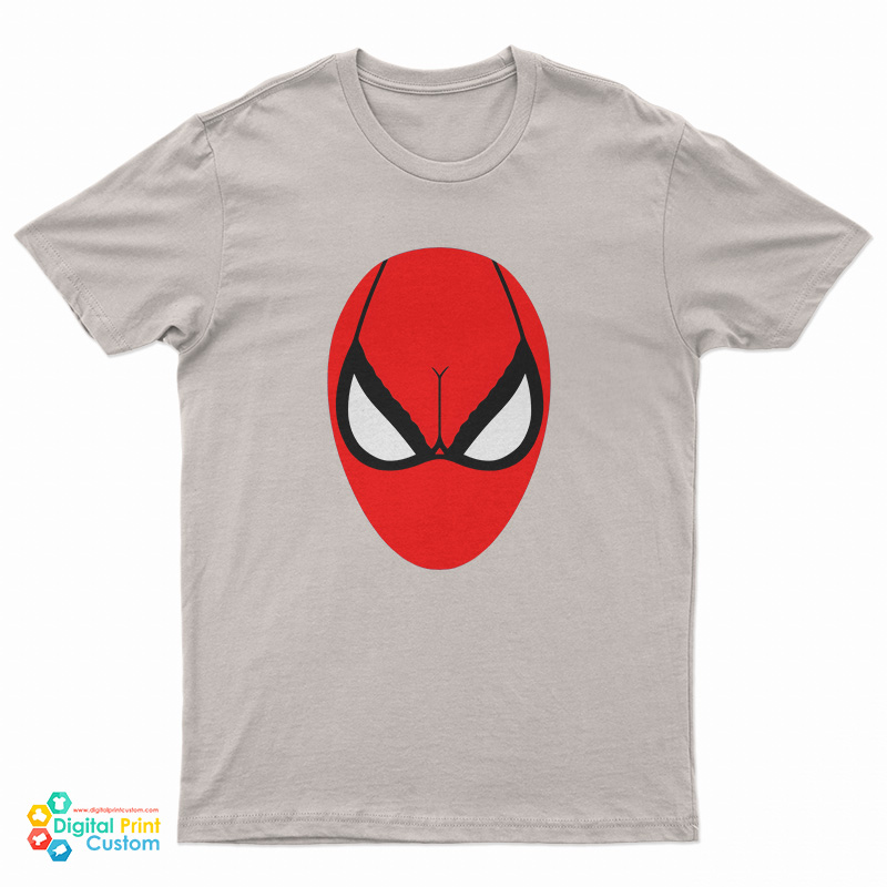 Spider-Man Head Breast Parody T-Shirt