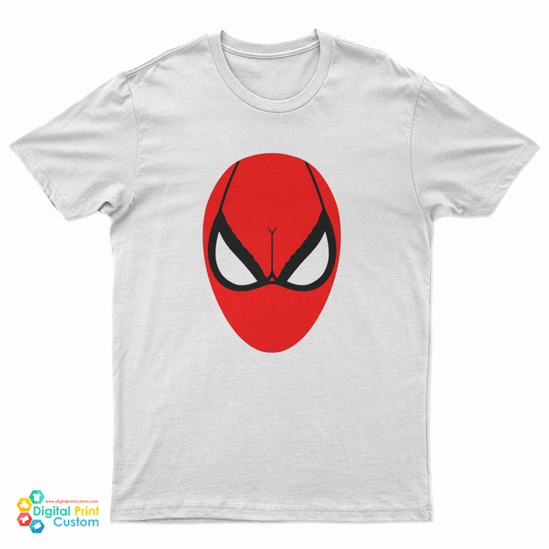 Spider-Man Head Breast Parody T-Shirt