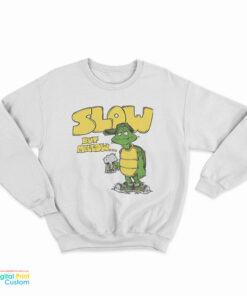 Turtle Beer Slow But Mellow Retro 70s Sweatshirt