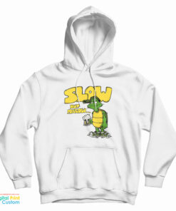 Turtle Beer Slow But Mellow Retro 70s Hoodie