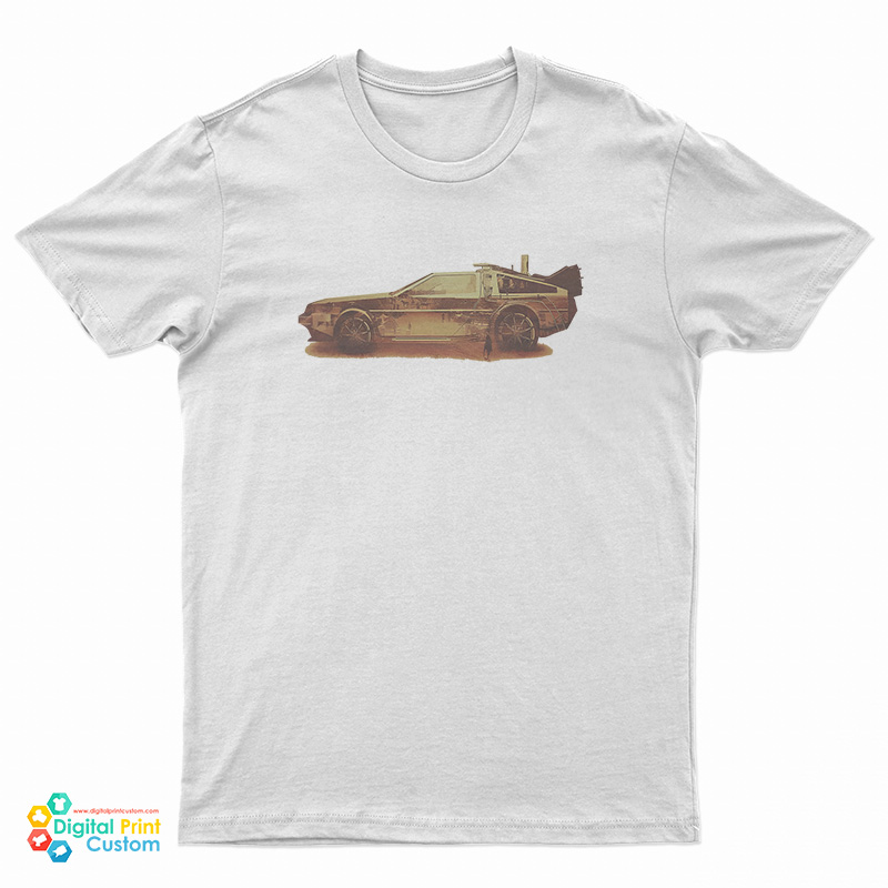 Lost in the Wild Wild West Golden Delorean Tandy Last Man On Earth T-Shirt