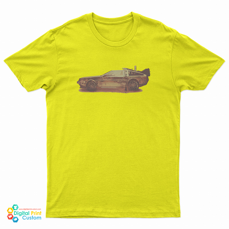 Lost in the Wild Wild West Golden Delorean Tandy Last Man On Earth T-Shirt