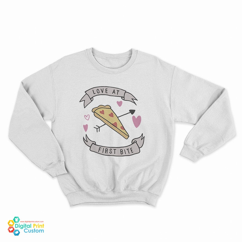 Love At First Bite Pizza Sweatshirt
