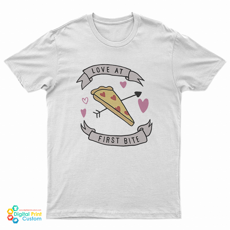 Love At First Bite Pizza T-Shirt