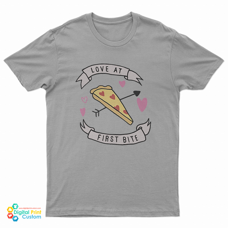 Love At First Bite Pizza T-Shirt