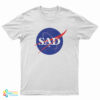 Sad NASA Logo Parody T-Shirt