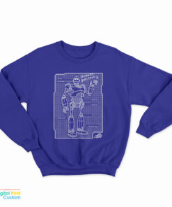 Hogarth Goes Here Robot Sweatshirt