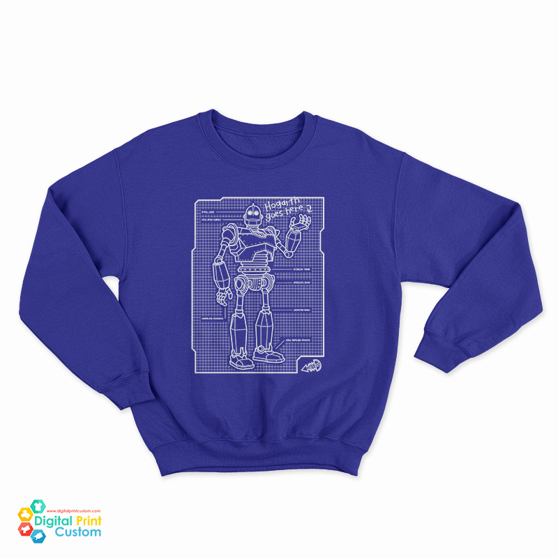 Hogarth Goes Here Robot Sweatshirt