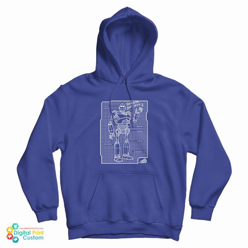 Hogarth Goes Here Robot Hoodie