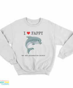 I Love Fappy The Anti Masturbation Dolphin Sweatshirt