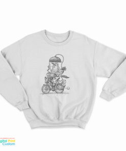 Mr. Natural On A Bicycle Sweatshirt