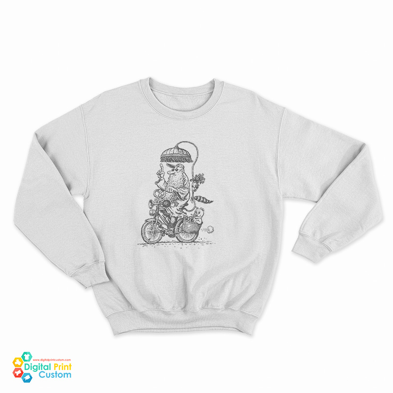 Mr. Natural On A Bicycle Sweatshirt