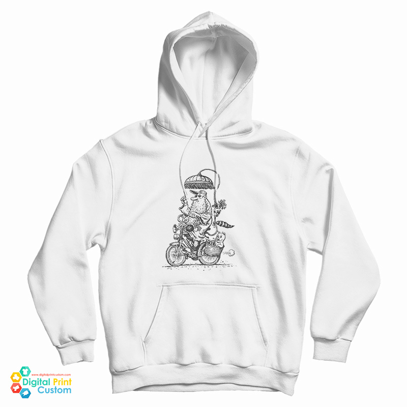 Mr. Natural On A Bicycle Hoodie